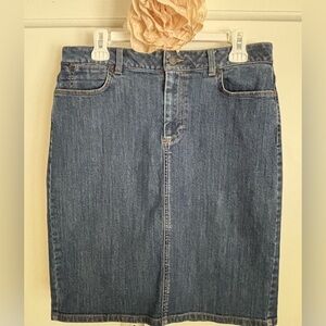 Talbots Blue Denim Skirt Women’s 10